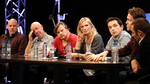 Delegates pose hard-hiting questions as Jo Whiley and Bobby Friction host.